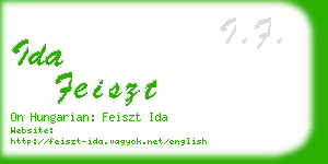 ida feiszt business card